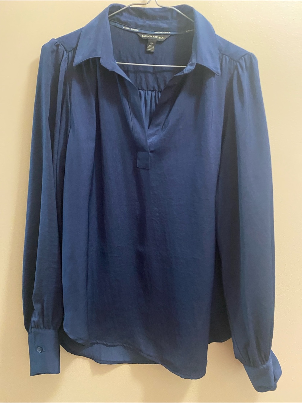Banana Republic Women's-Style Navy Blouse Shirt